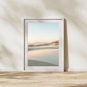Oregon Coast Sand Dune Beach Landscape Color Photo Art Print